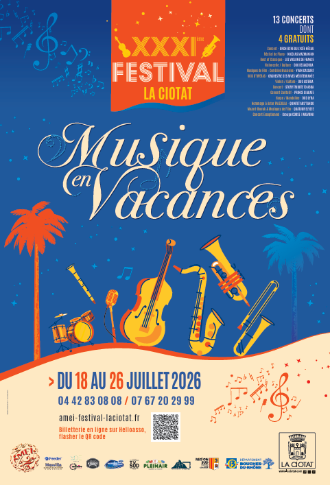 Affiche Musique en Vacances 2026